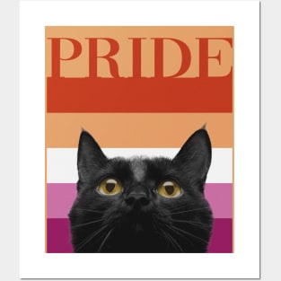 Vintage Black Cat Lesbian Pride Posters and Art